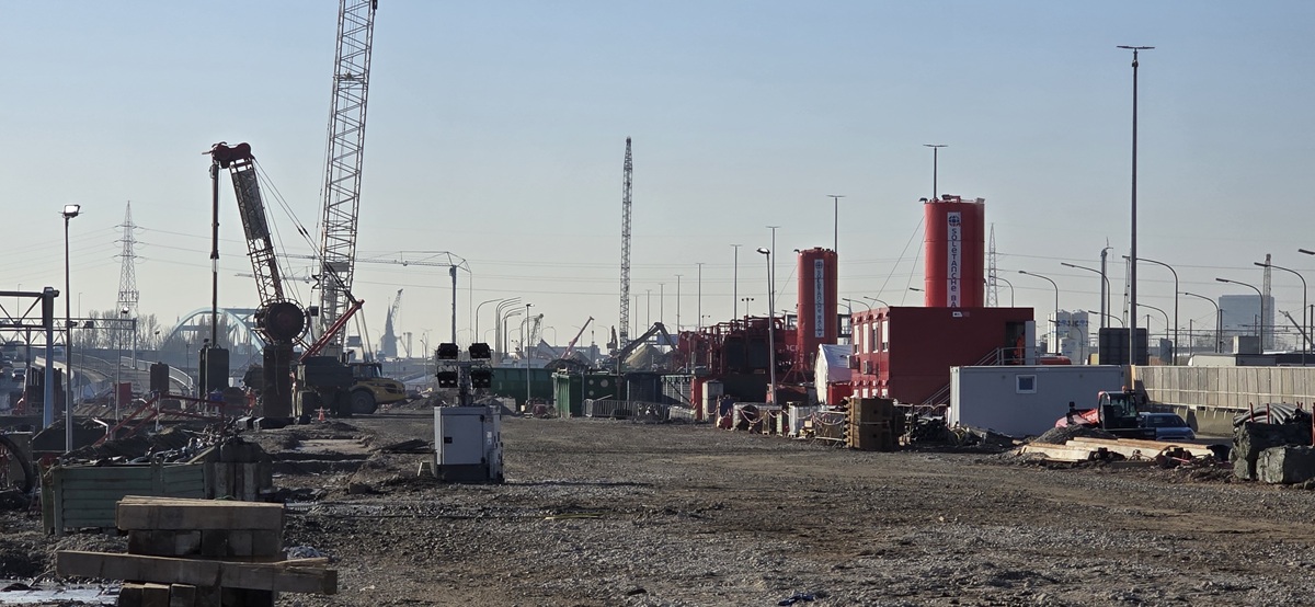 Travaux sur le Pont de Pierre à Bordeaux